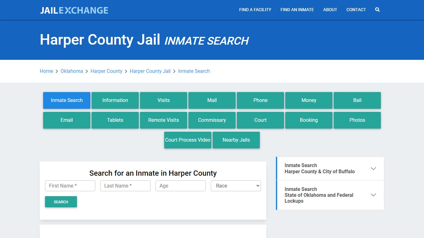 Harper County Jail, OK Inmate Search: Roster & Mugshots