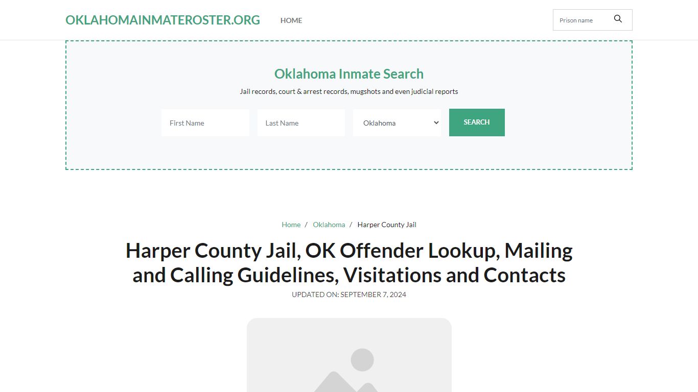 Harper County Jail, OK: Inmate Search Options, Visitations, Contacts